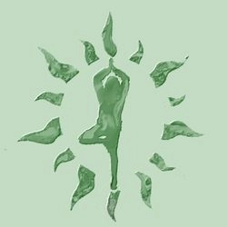 czerwona grafika słońca